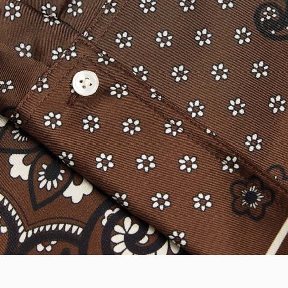 Paisley print silk Sandro shirt - Picture 3 of 7